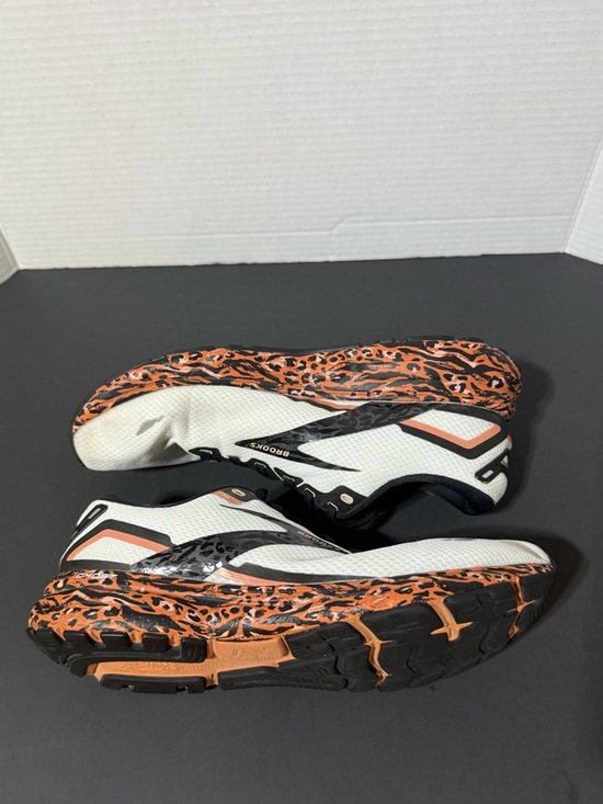 Brooks Ghost 15 Men’s Size 12 White Black Orange Leopard Running Shoes main image 6